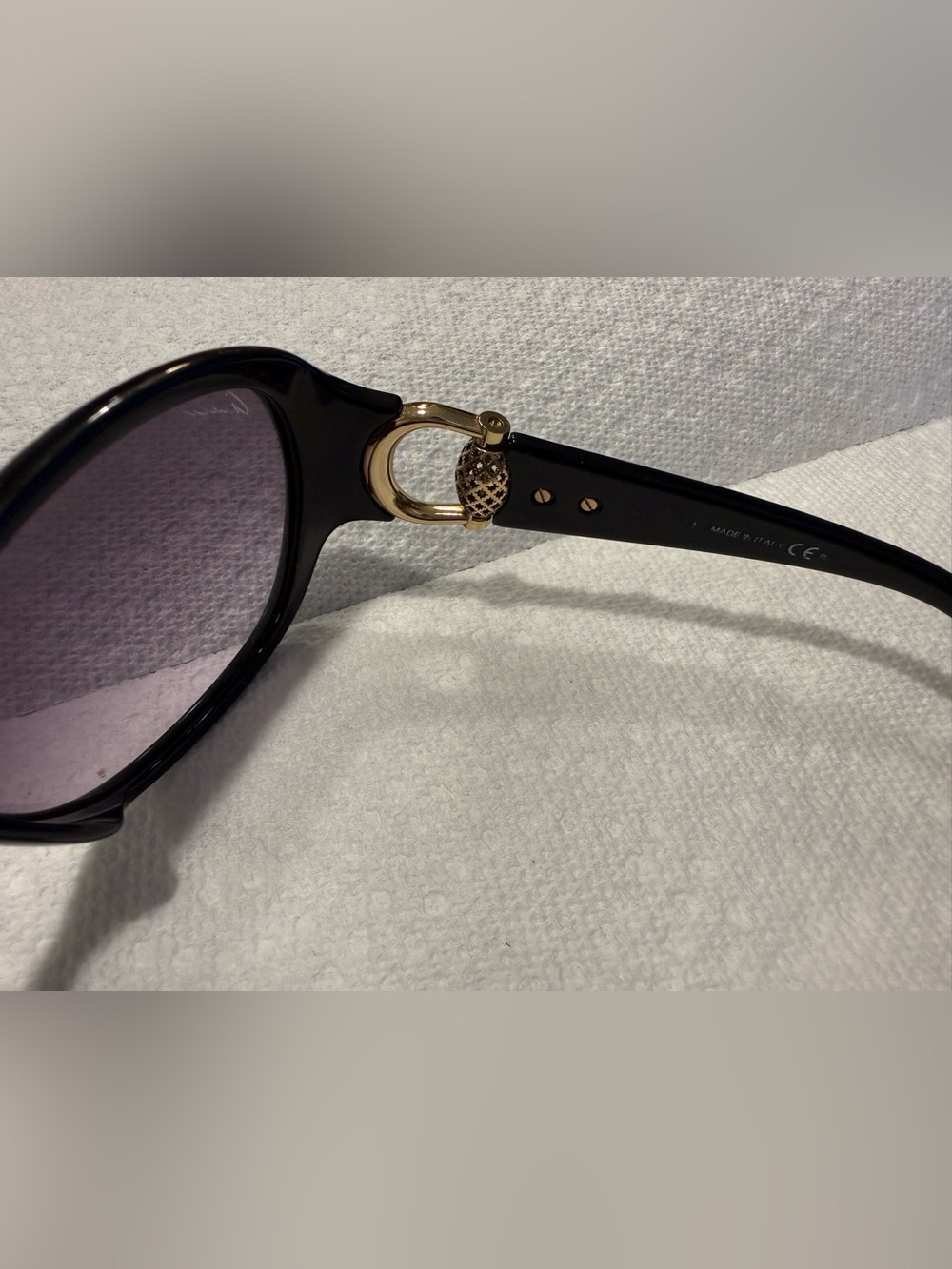 Vintage Gucci Horsebit Optyl Sunglasses Black Made in Italy - Picture 6 of 9